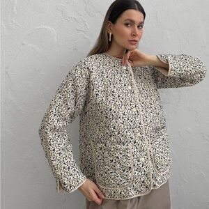 Quilted Floral Jacket